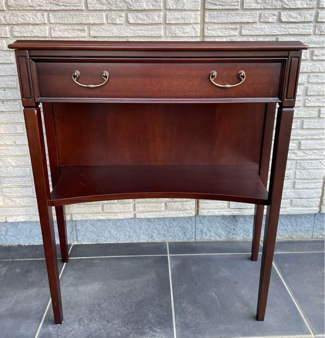 東海家具　コンソールデスク　コンソールテーブル　引き出し付