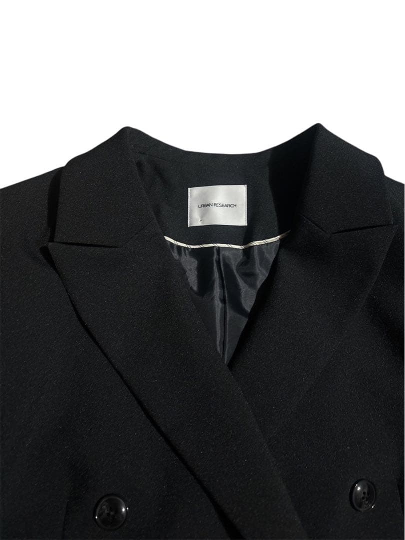 極美品　アーバンリサーチ ダブルブレストブレザージャケット ブラック