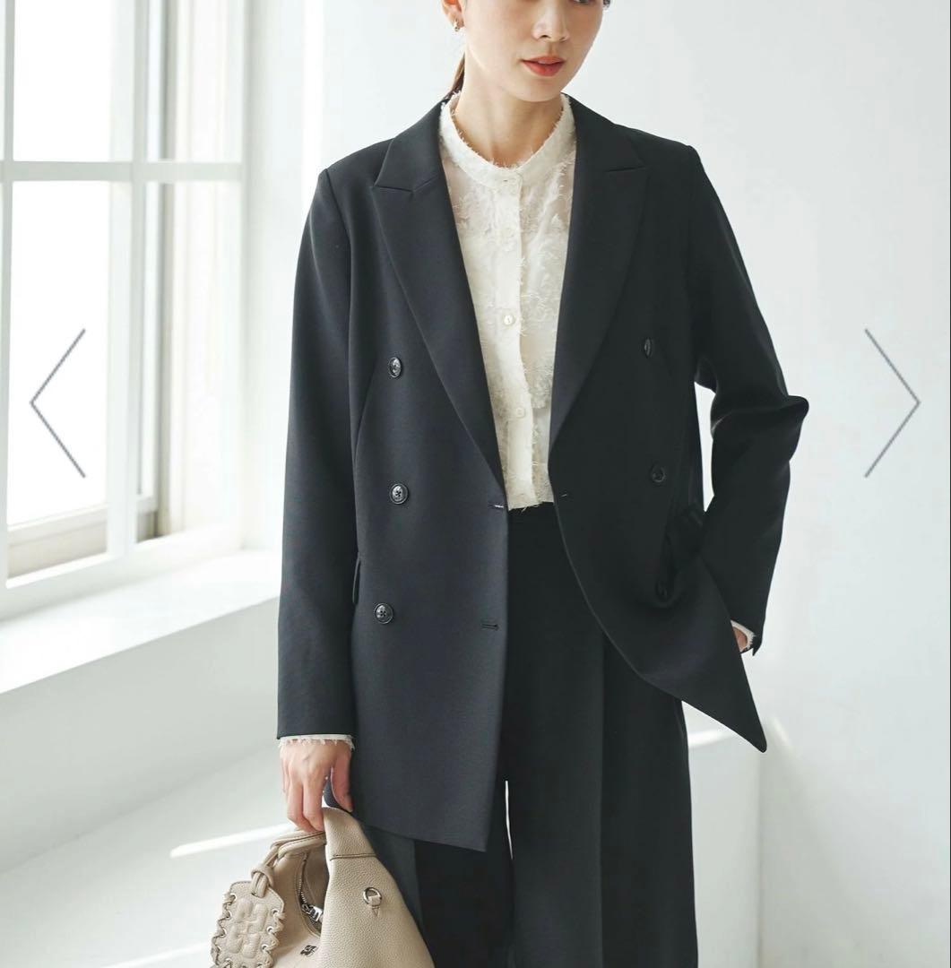 極美品　アーバンリサーチ ダブルブレストブレザージャケット ブラック