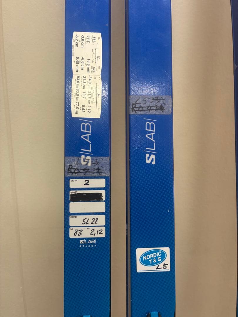 SALOMON S/LAB クロスカントリースキー187cm×2