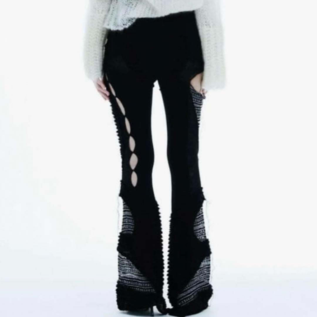 パンツ theredthread S thread pants long black