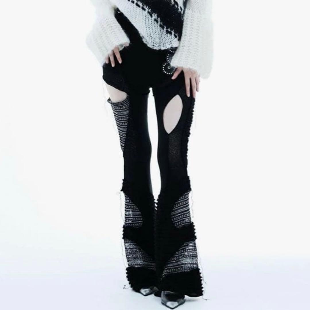 パンツ theredthread S thread pants long black