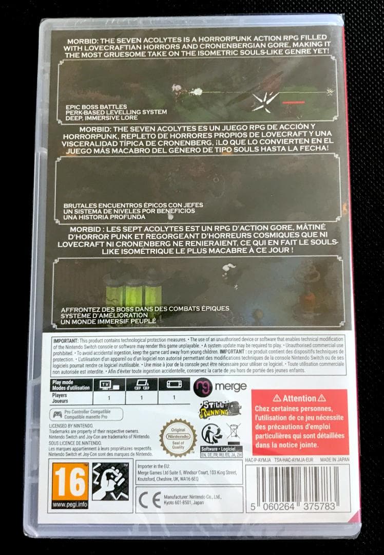 Morbid the Seven Acolytes switch 新品未開封