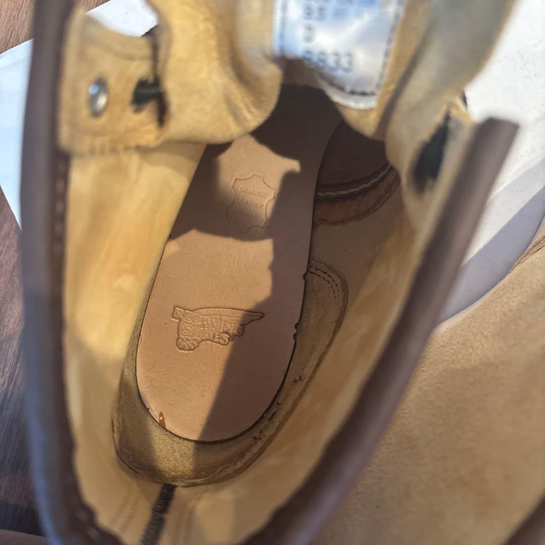 レッドウィング　8833 9.5Dベージュスエード