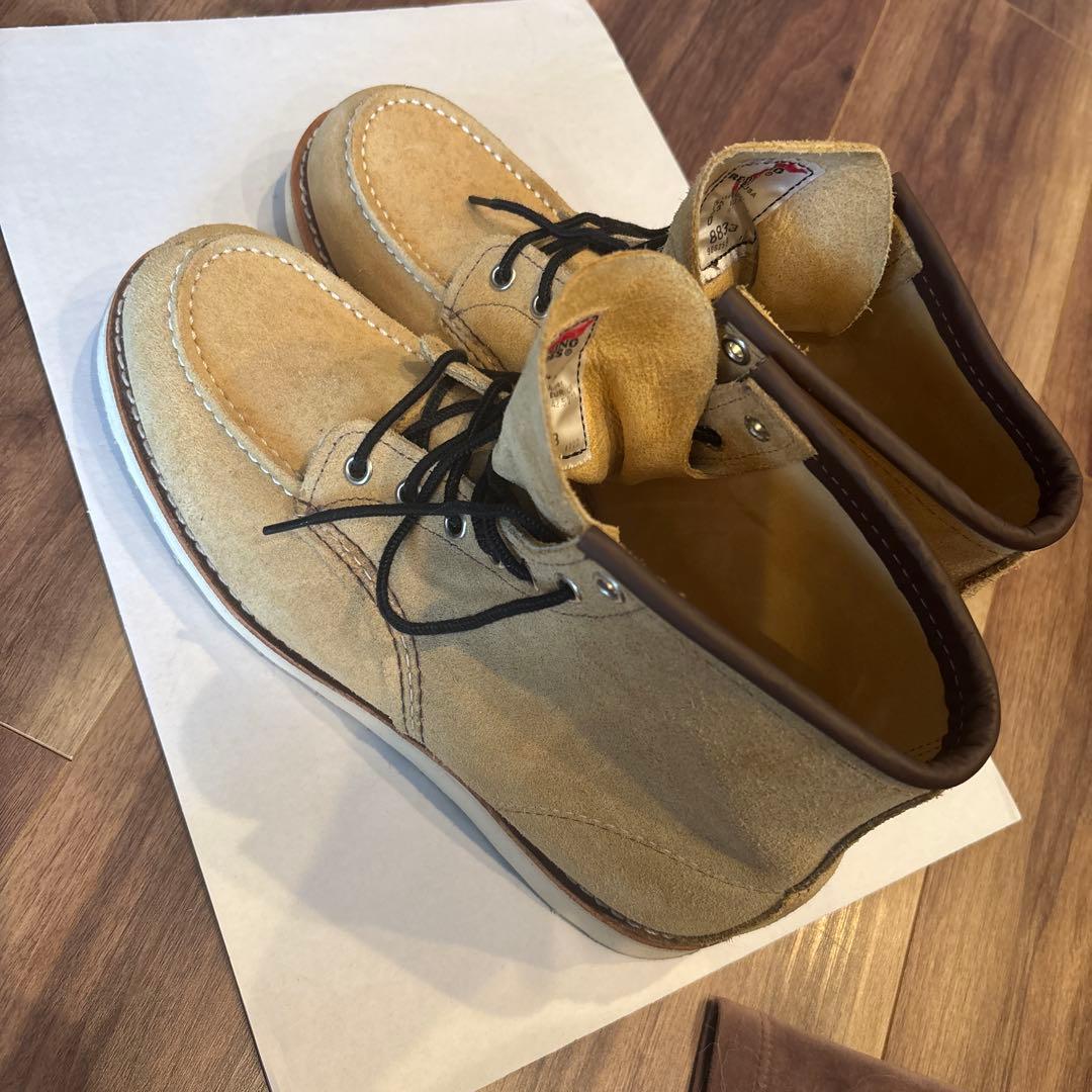 レッドウィング　8833 9.5Dベージュスエード