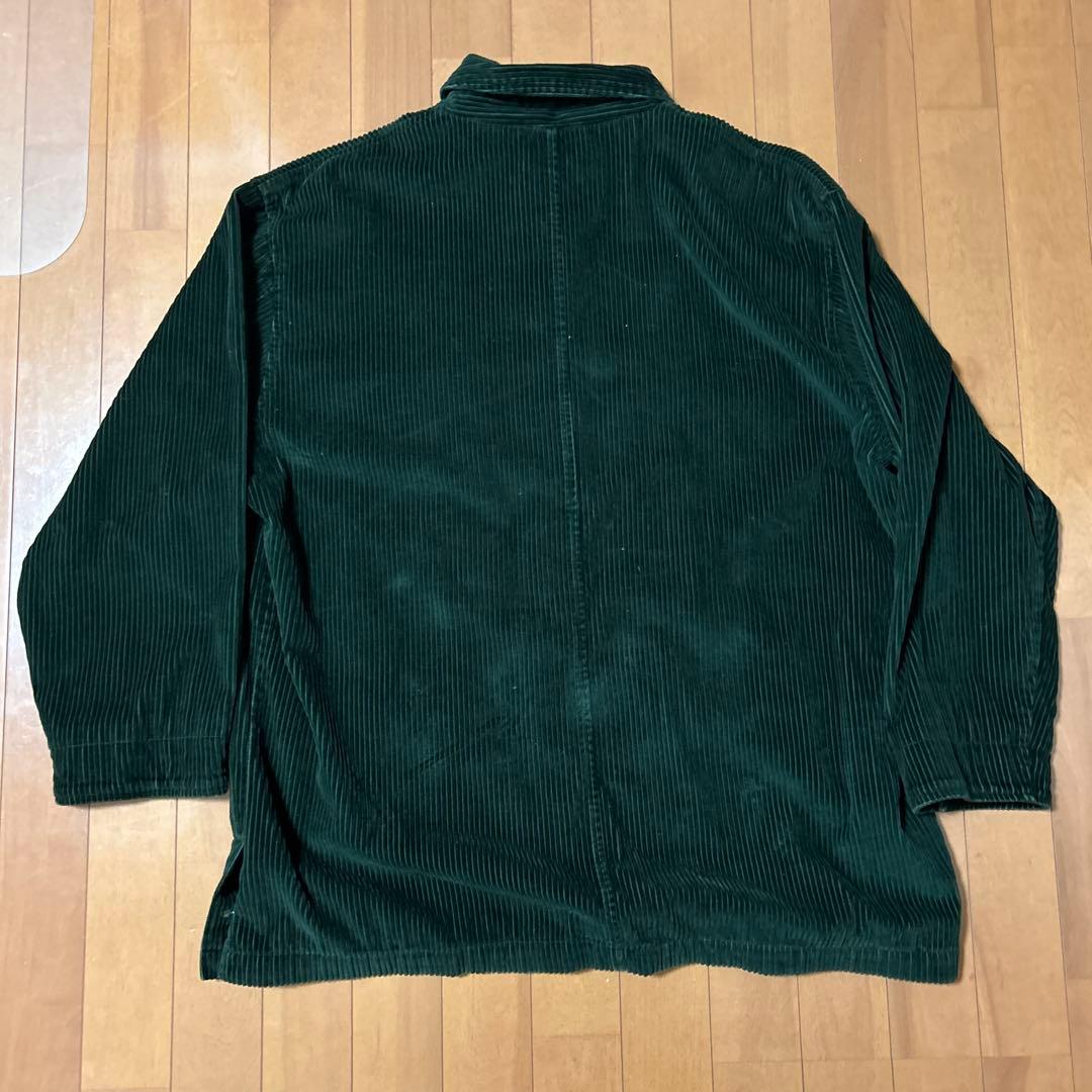 白タグ 90s Eddie Bauer コーデュロイ カバーオール 深緑