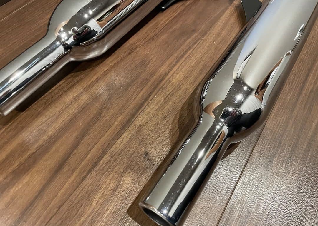 早い物勝ち‼️Triumph空冷ボンネビル T100純正スポーツマフラー 希少！