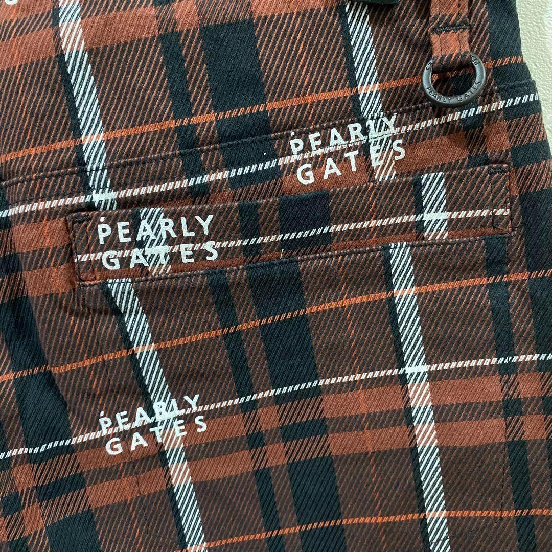 新品【PEARLY GATES】パーリーゲイツ　コットンストレッチチェックパンツ