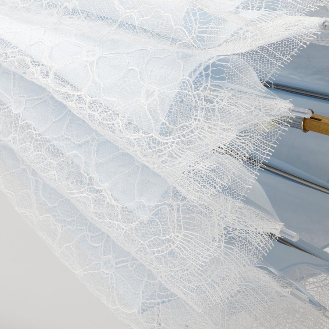 新品【前原光栄商店】皇室御用達リバーレース二重張り高級長傘日傘