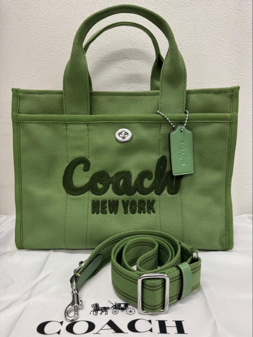 極美品 COACH めるる着用モデル カーゴトート 2way バッグ　34