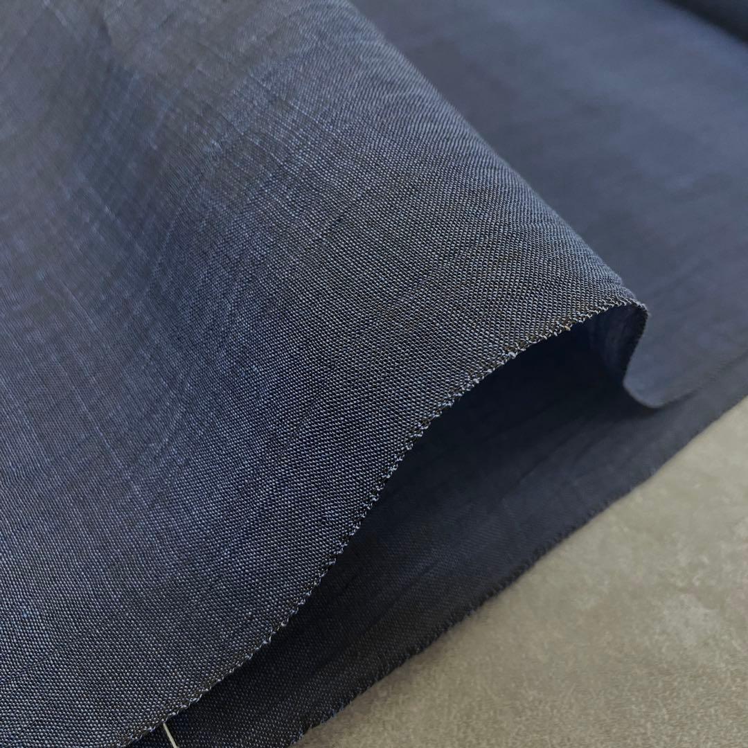 新古品 反物 本麻 色無地 小千谷ちぢみ