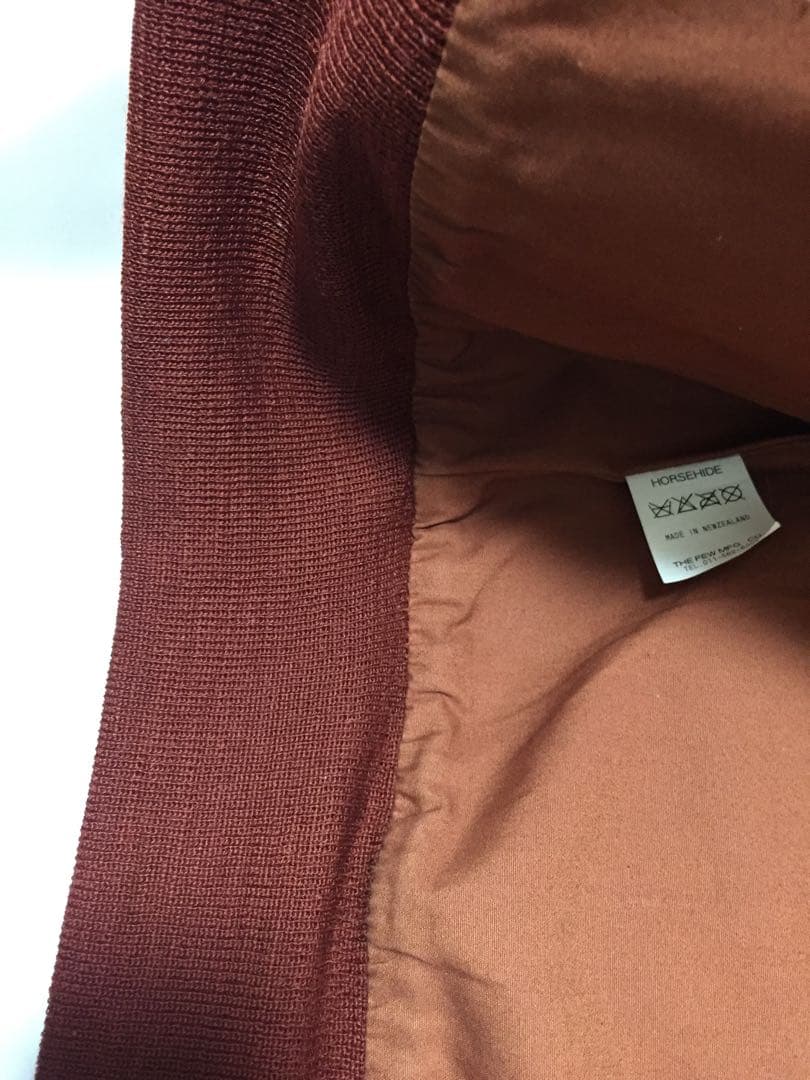 未使用級THE FEW A-2　ホース ROUGH WEARツインラベル　赤リブ