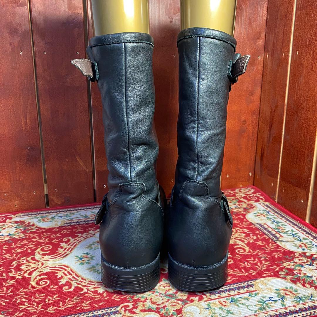 Hawkins エンジニアブーツ　9H ブラック　レザー　ベルト