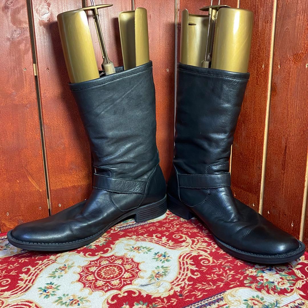 Hawkins エンジニアブーツ　9H ブラック　レザー　ベルト