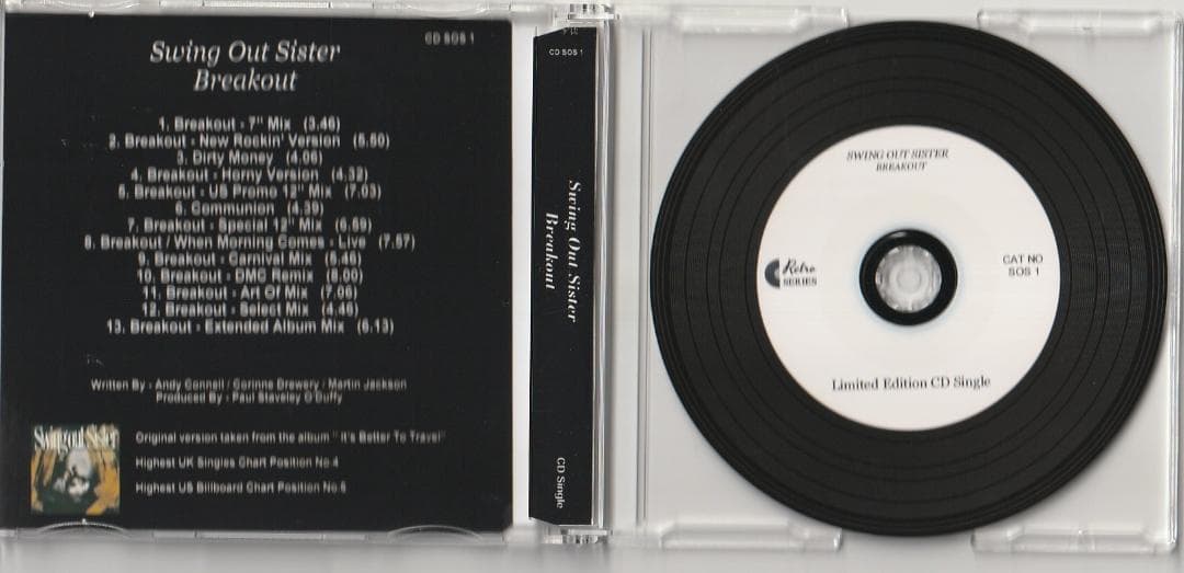 Swing Out Sister　Breakout　貴重 リミックス集CD