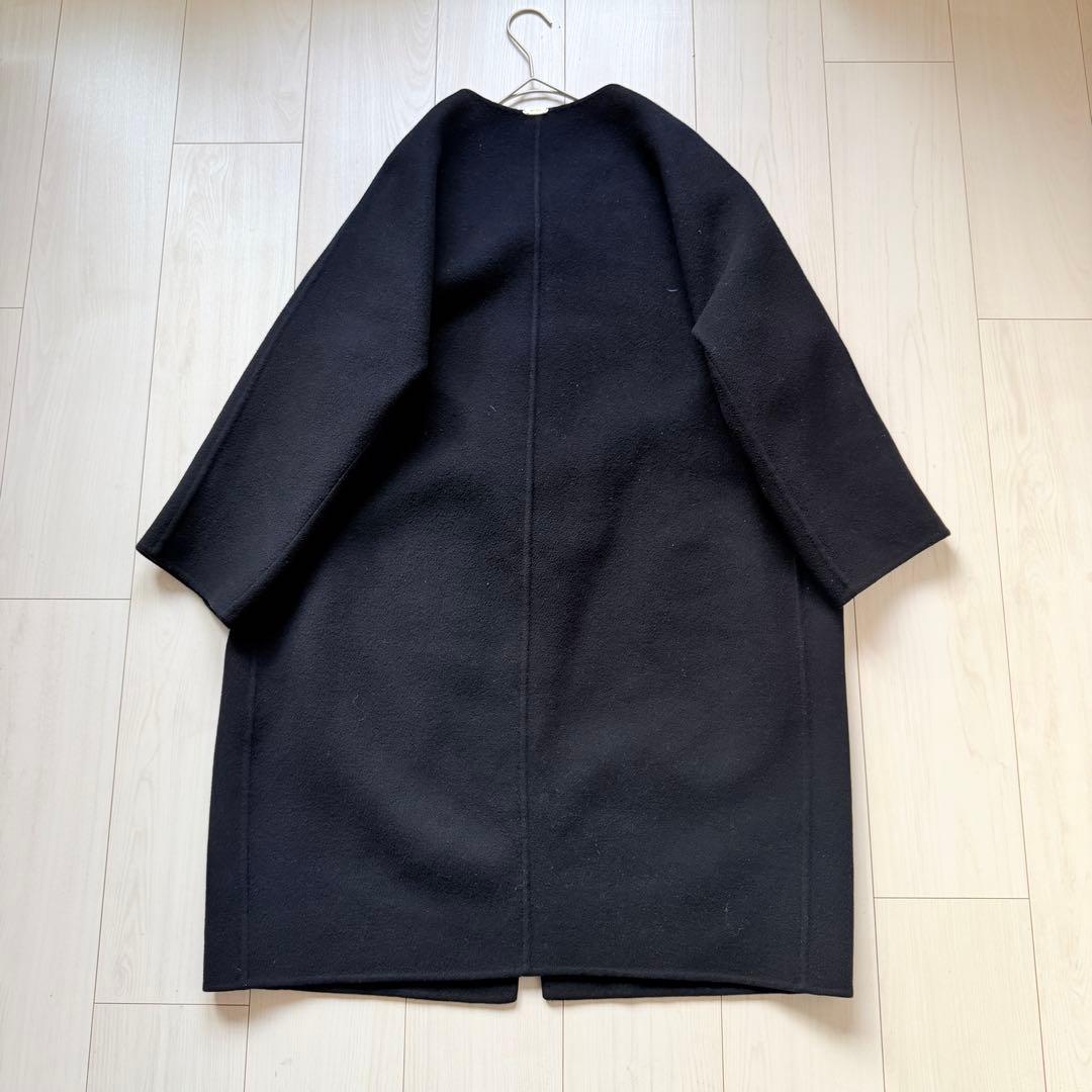 美品✨ドゥーズィエムクラス　victorian リバーロングノーカラーコート