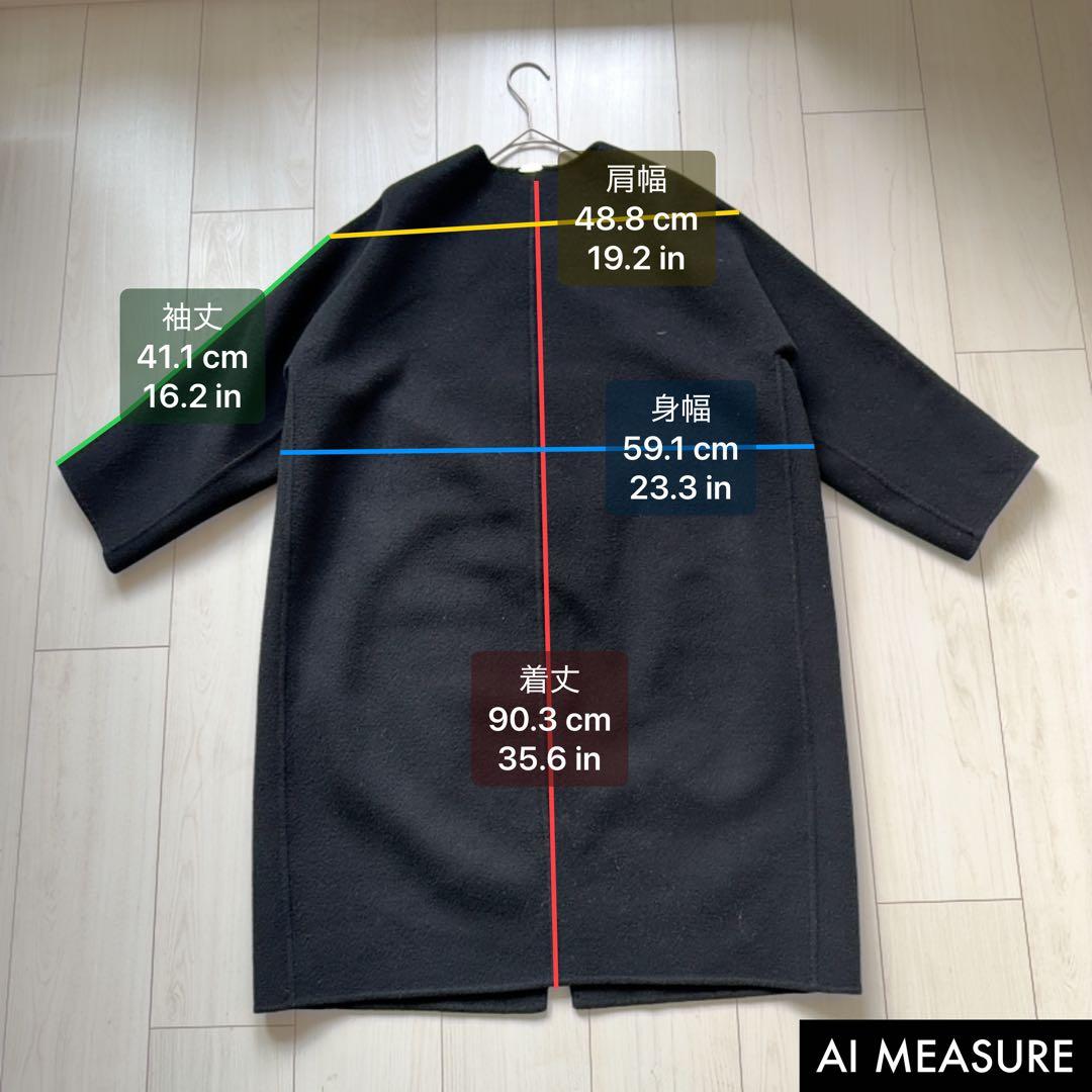 美品✨ドゥーズィエムクラス　victorian リバーロングノーカラーコート