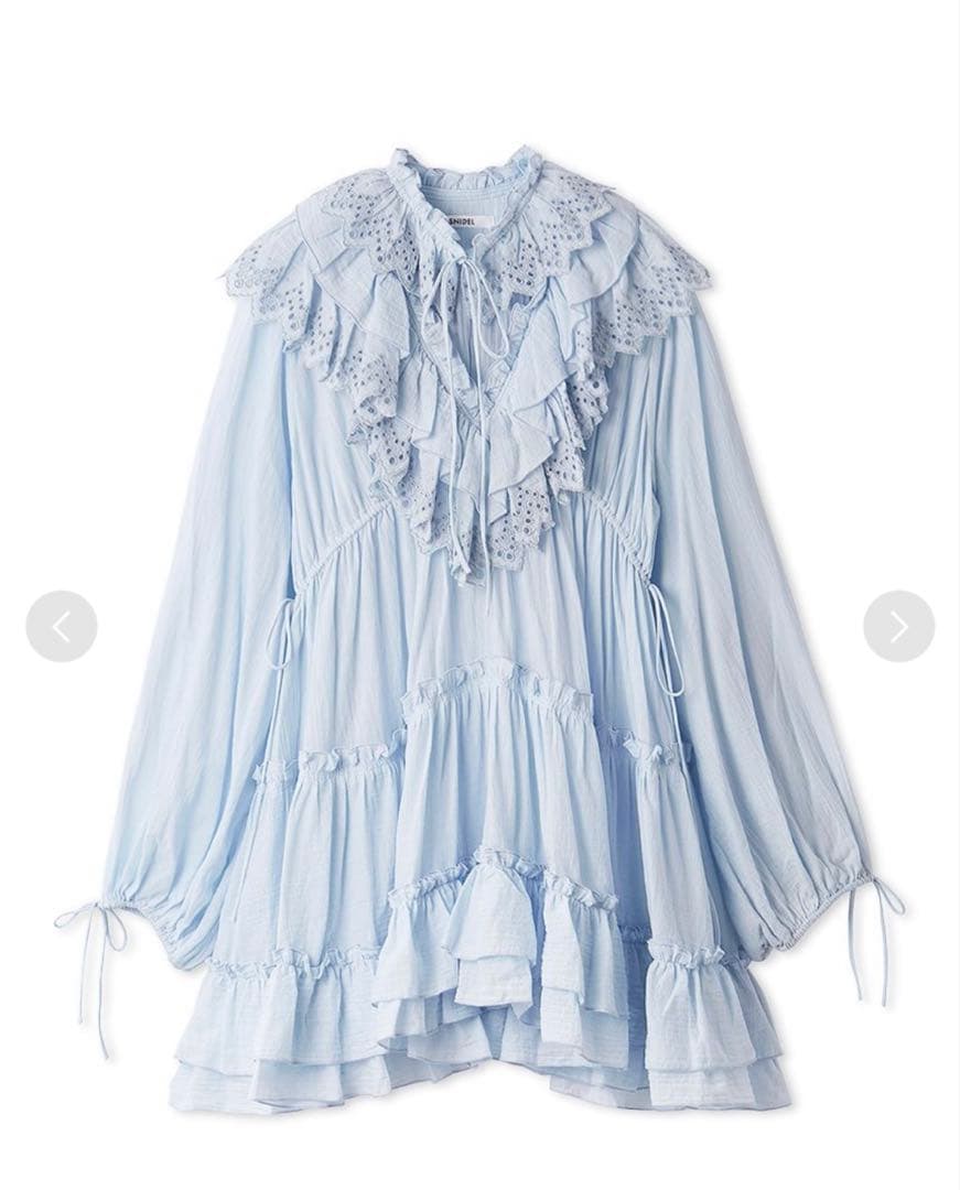 SNIDELコットンレースBOHOチュニック