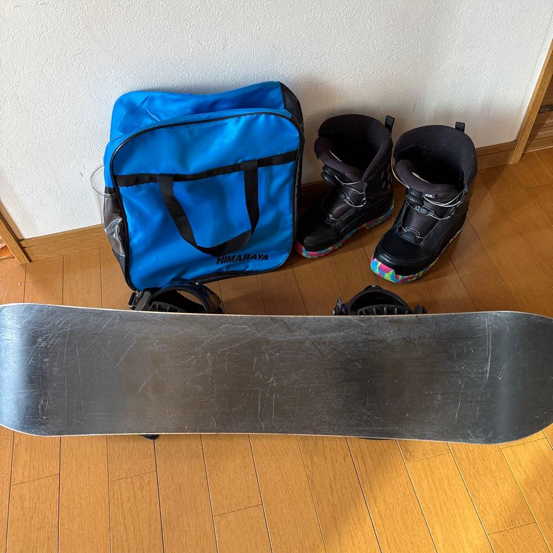わぅたん　キッズ スノーボードセット IGNIO 100cm ブーツ