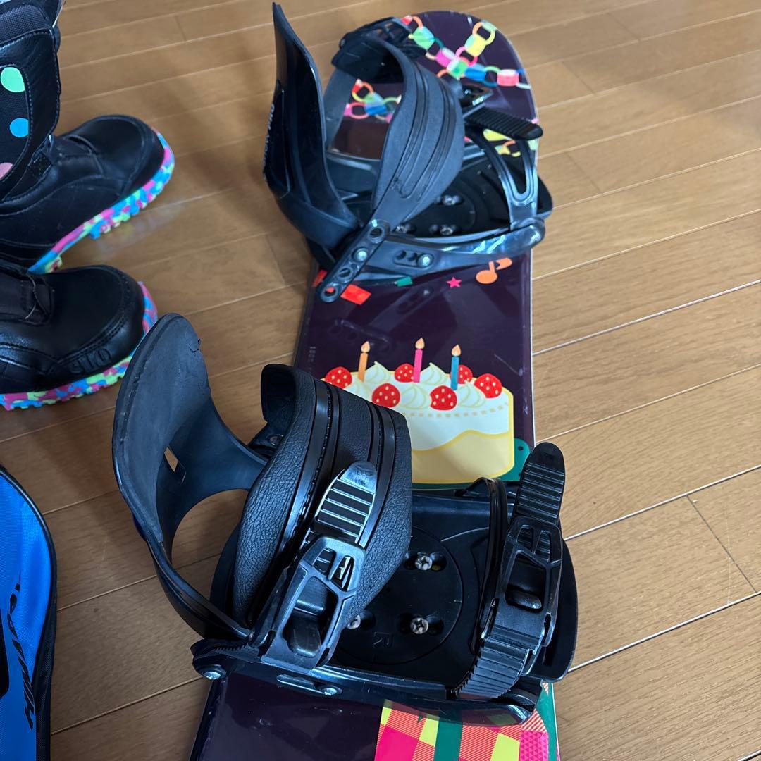 わぅたん　キッズ スノーボードセット IGNIO 100cm ブーツ