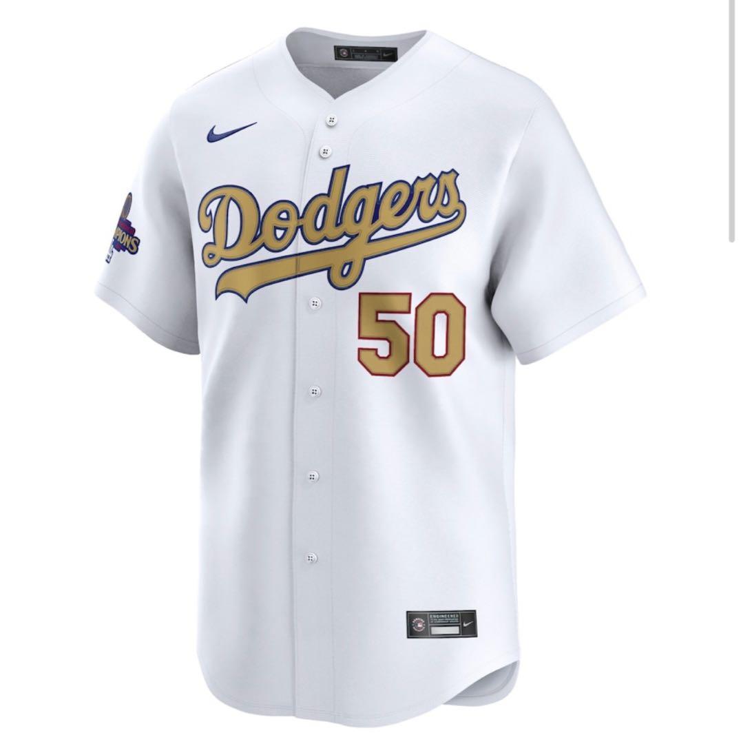 ドジャース ムーキーベッツ ゴールドユニフォーム サイズL 新品タグ付 正規品