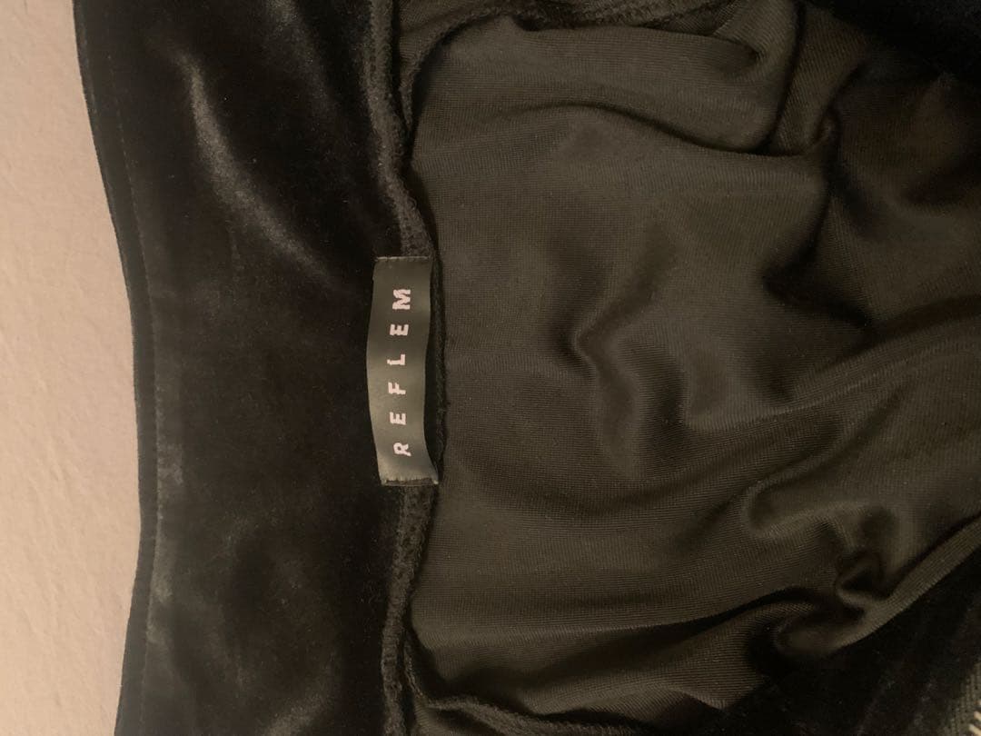 【美品】『REFLEM/レフレム』ロゴテープベロアジャージ