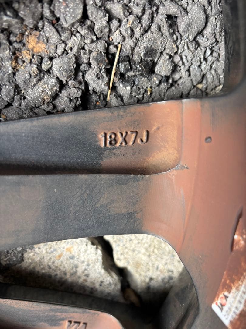 18インチホイールセット　18インチ 7J PCD114.3インセット55