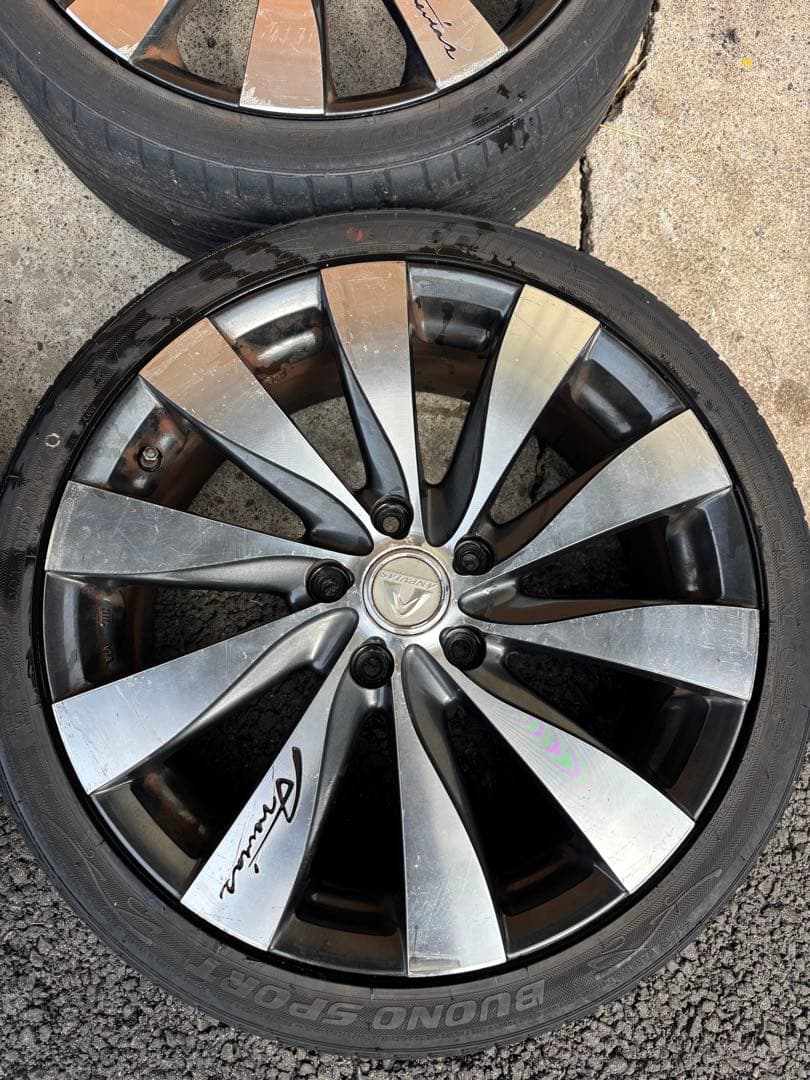 18インチホイールセット　18インチ 7J PCD114.3インセット55