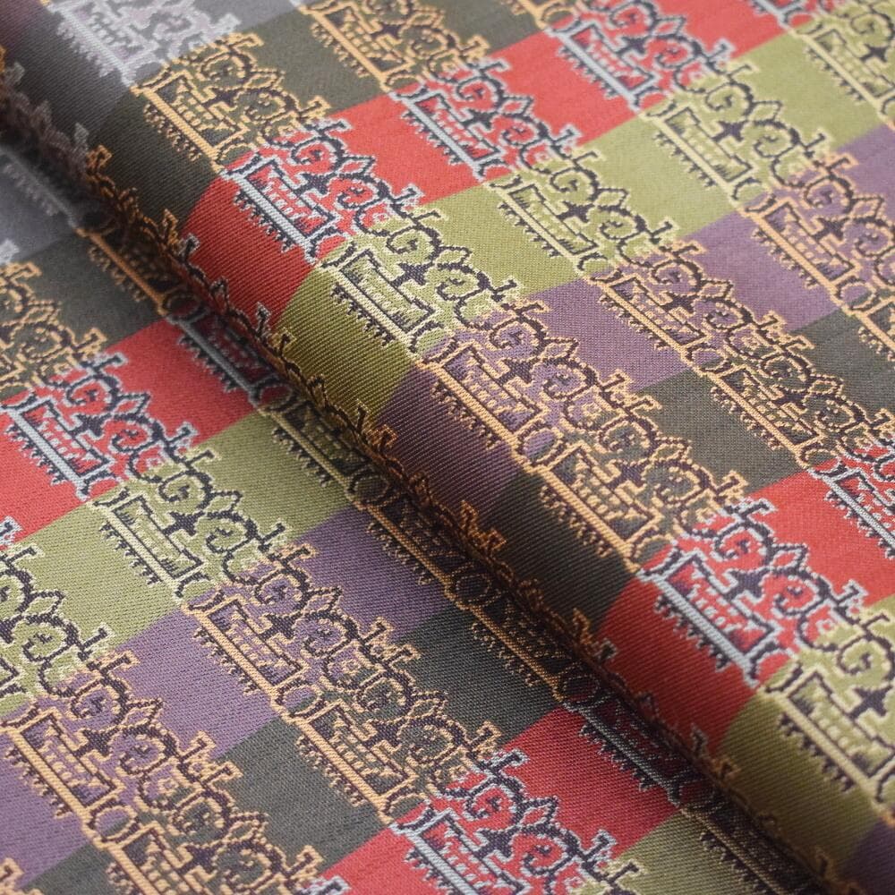 最終値下げ 1/20削除 M1111-17 龍村美術織物 名古屋帯 獅噛文長斑錦