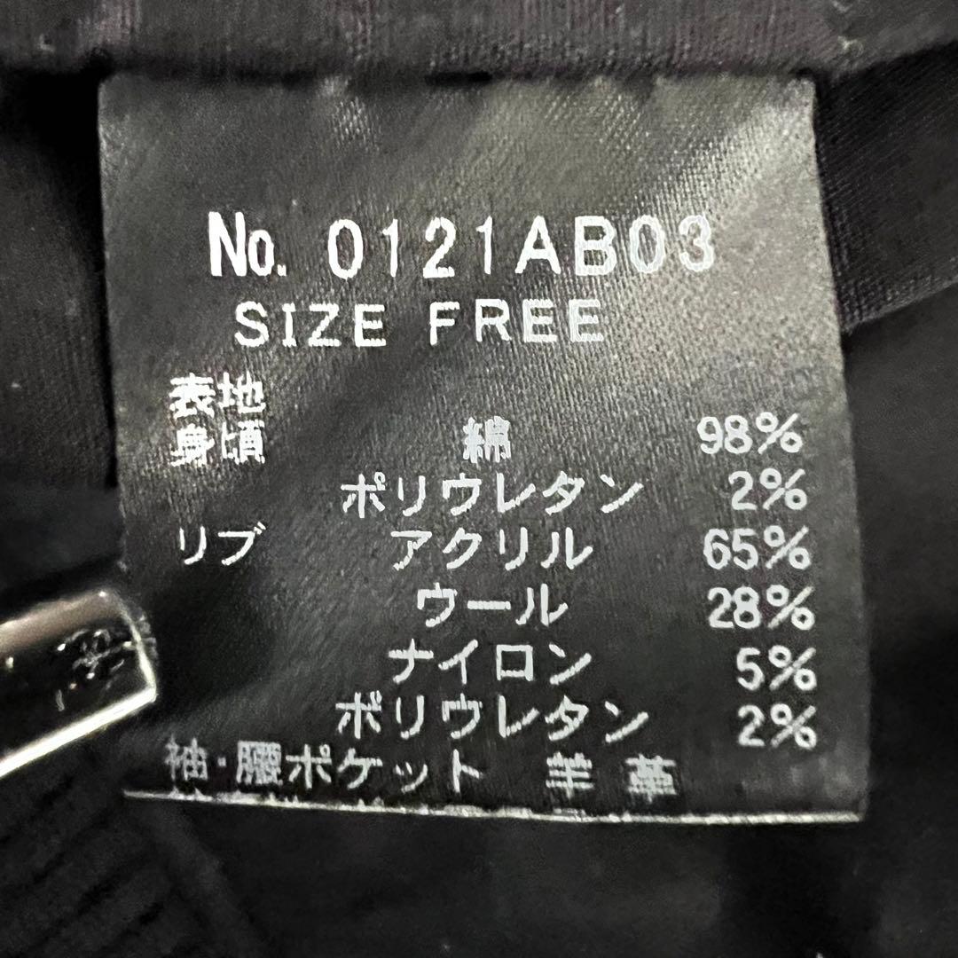 『大人気』　ヒステリックグラマー スタジャン　袖レザー　羊革　ブラック　【F】