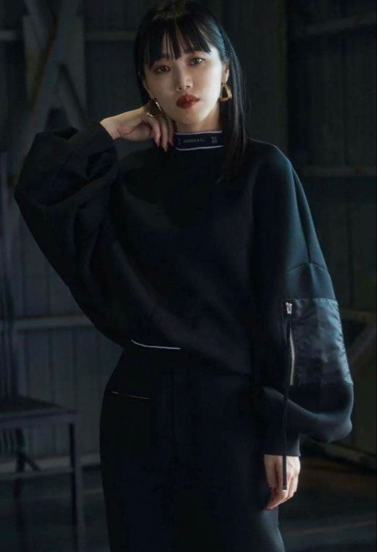 美品✨ANDREA&Co. MA-1 DROST LOGO PULLOVER