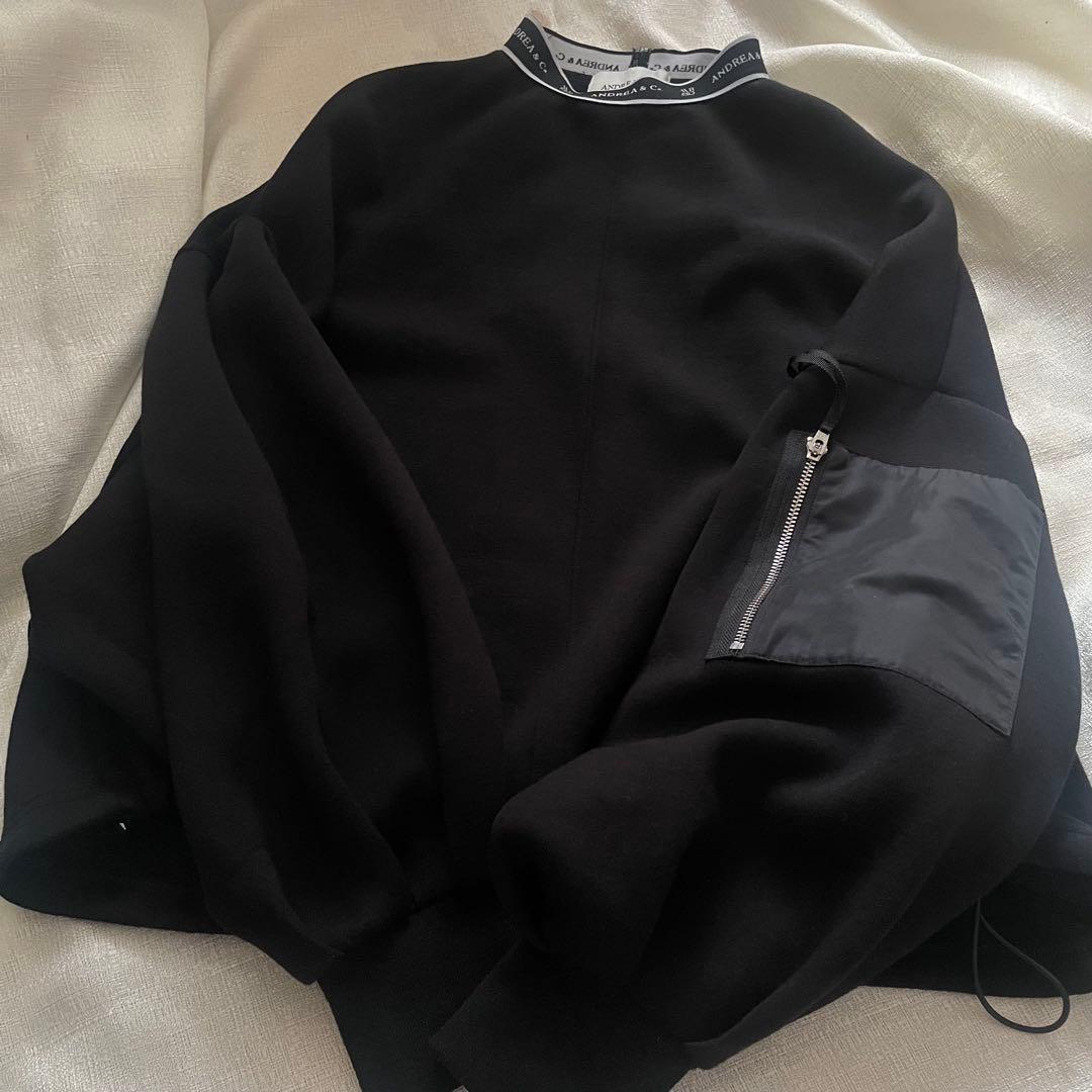 美品✨ANDREA&Co. MA-1 DROST LOGO PULLOVER