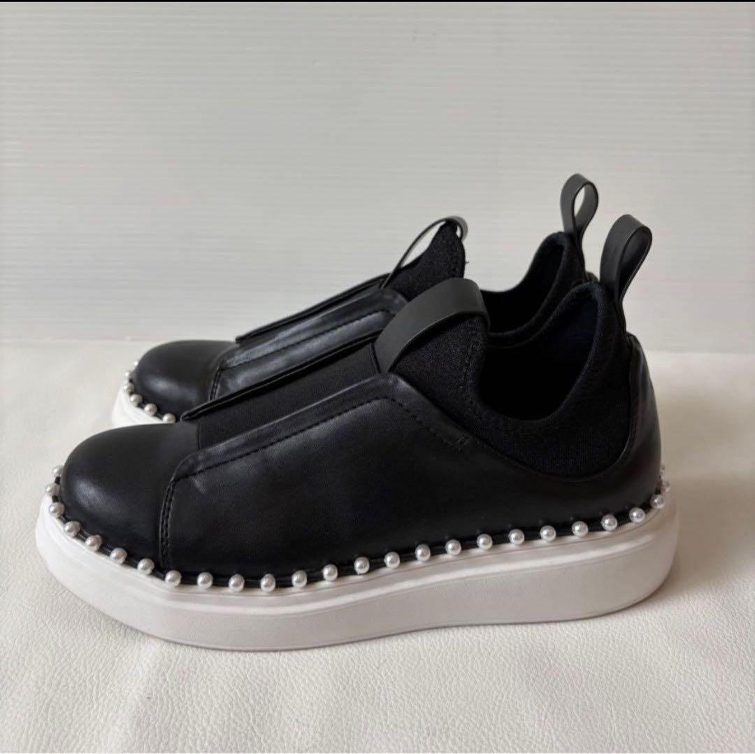 【最終値下げ完売】セルフォード パールトリミングスニーカー 定価2万23.5cm