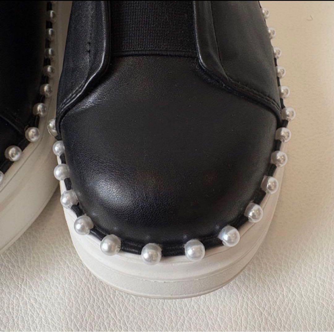 【最終値下げ完売】セルフォード パールトリミングスニーカー 定価2万23.5cm