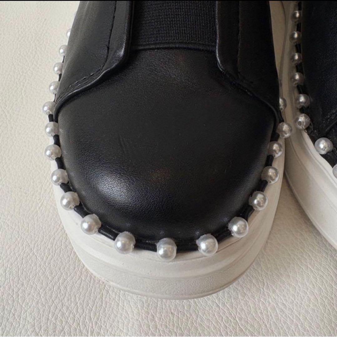 【最終値下げ完売】セルフォード パールトリミングスニーカー 定価2万23.5cm