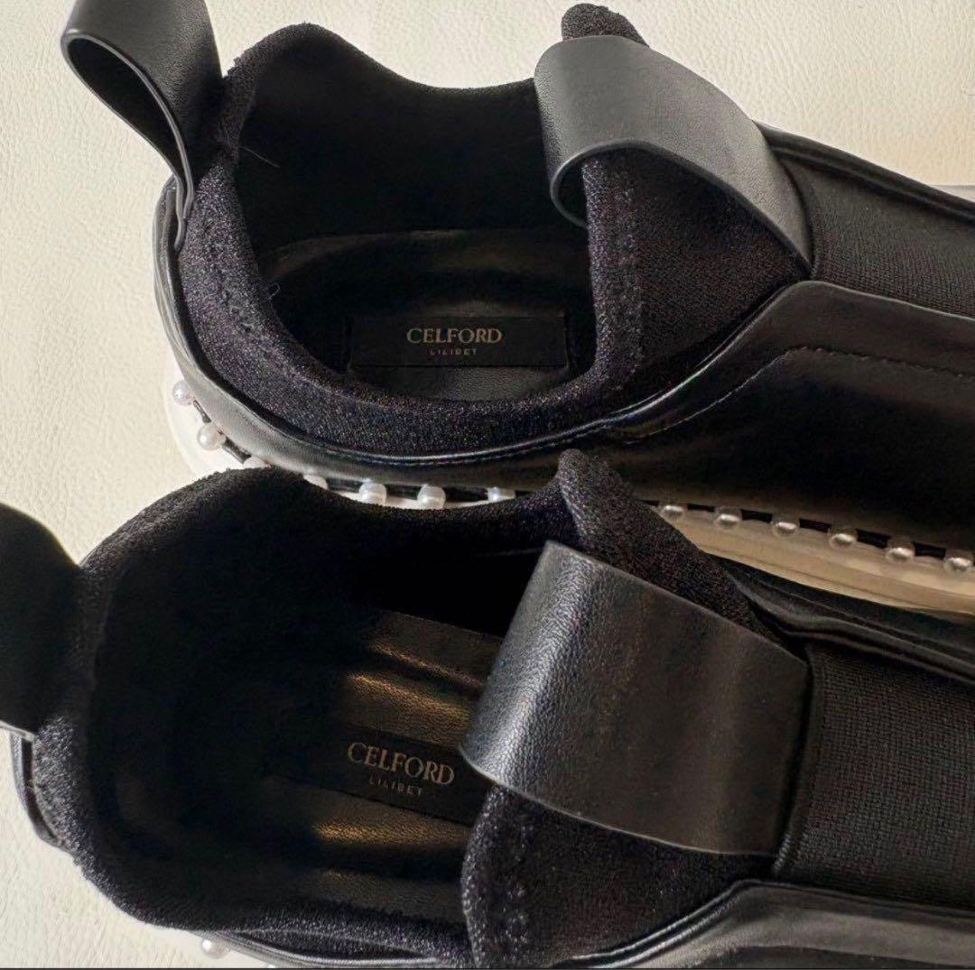 【最終値下げ完売】セルフォード パールトリミングスニーカー 定価2万23.5cm