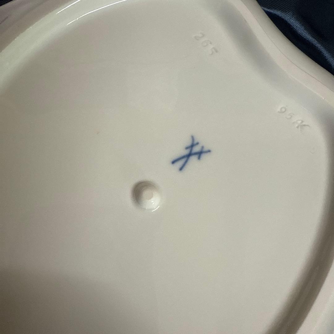 未使用　マイセン　ピンクローズ　皿