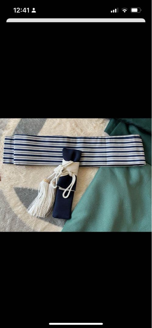 美品　七五三 袴セット　刺繍　緑色　5歳