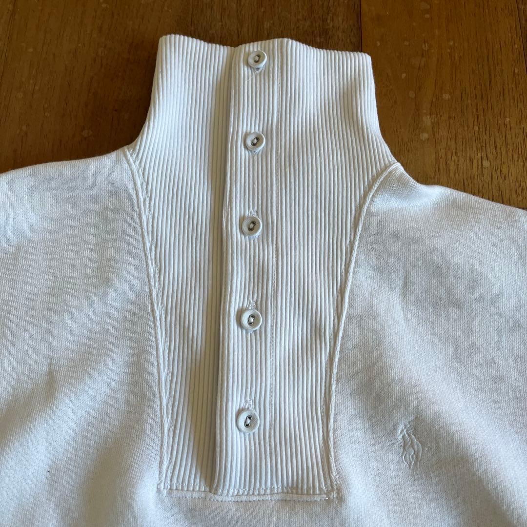 POLO RALPH LAUREN リブトリム モックネック プルオーバー　XS