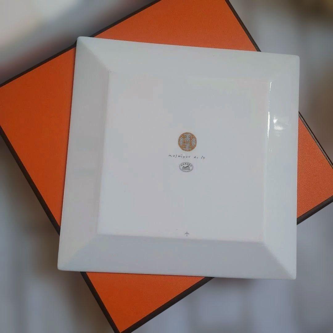 最終セール❄️未使用◆HERMESプチカレ 24ゴールド　15×15cm