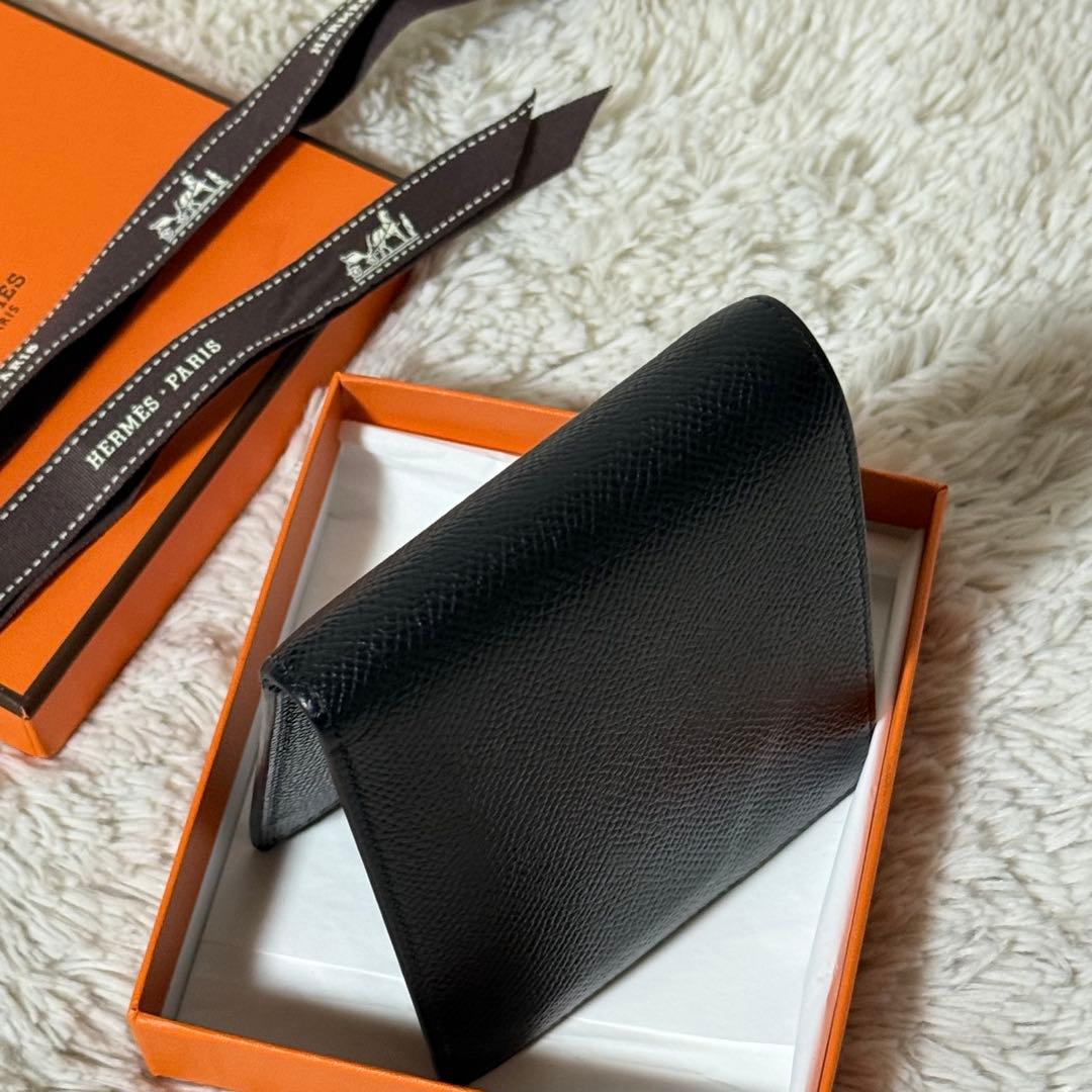 ⭐️極美品⭐️　HERMES　MC2 タレス ヴォーエプソン　二つ折り財布　ブラック