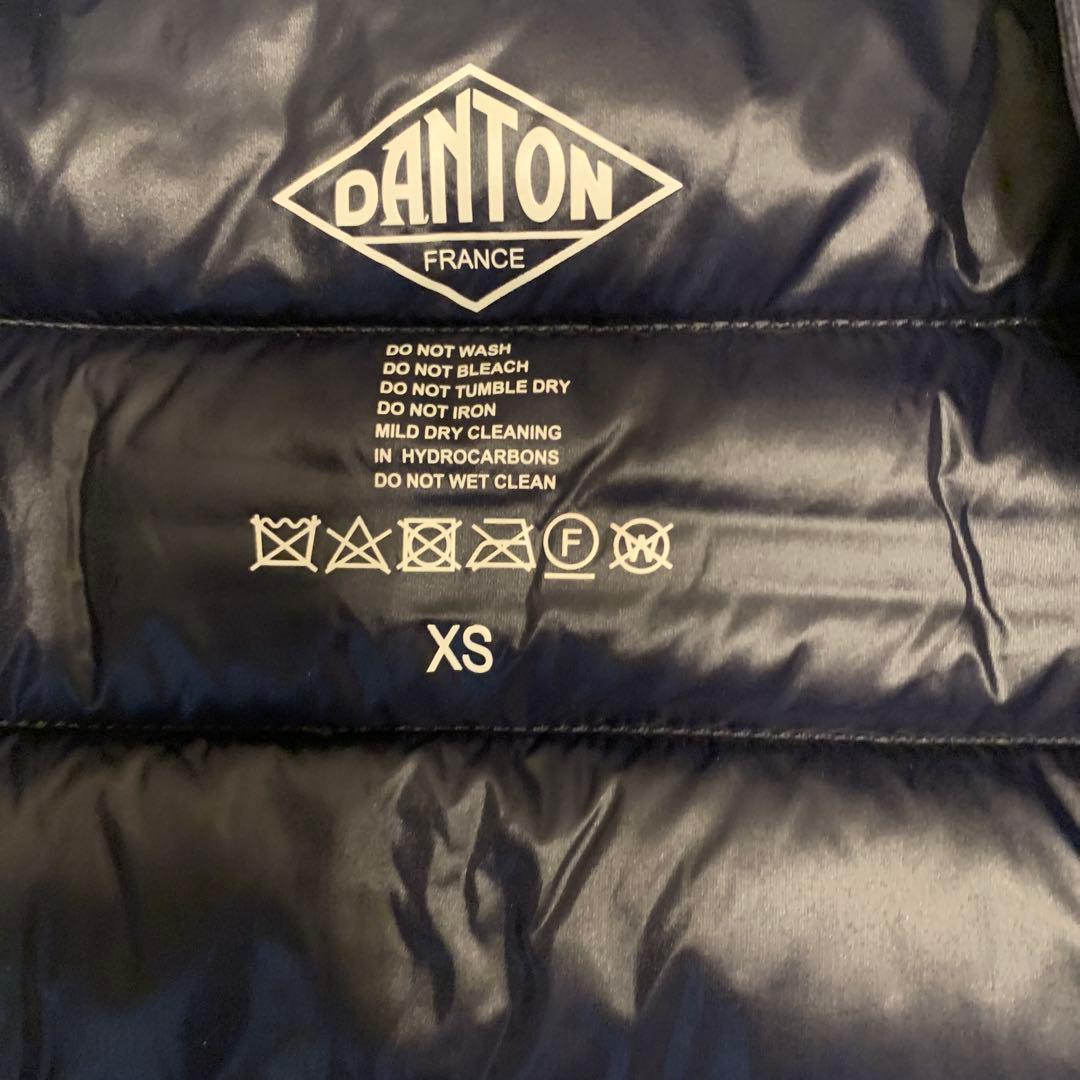 DANTON ダントン ダウンベスト ネイビー　XS メンズ