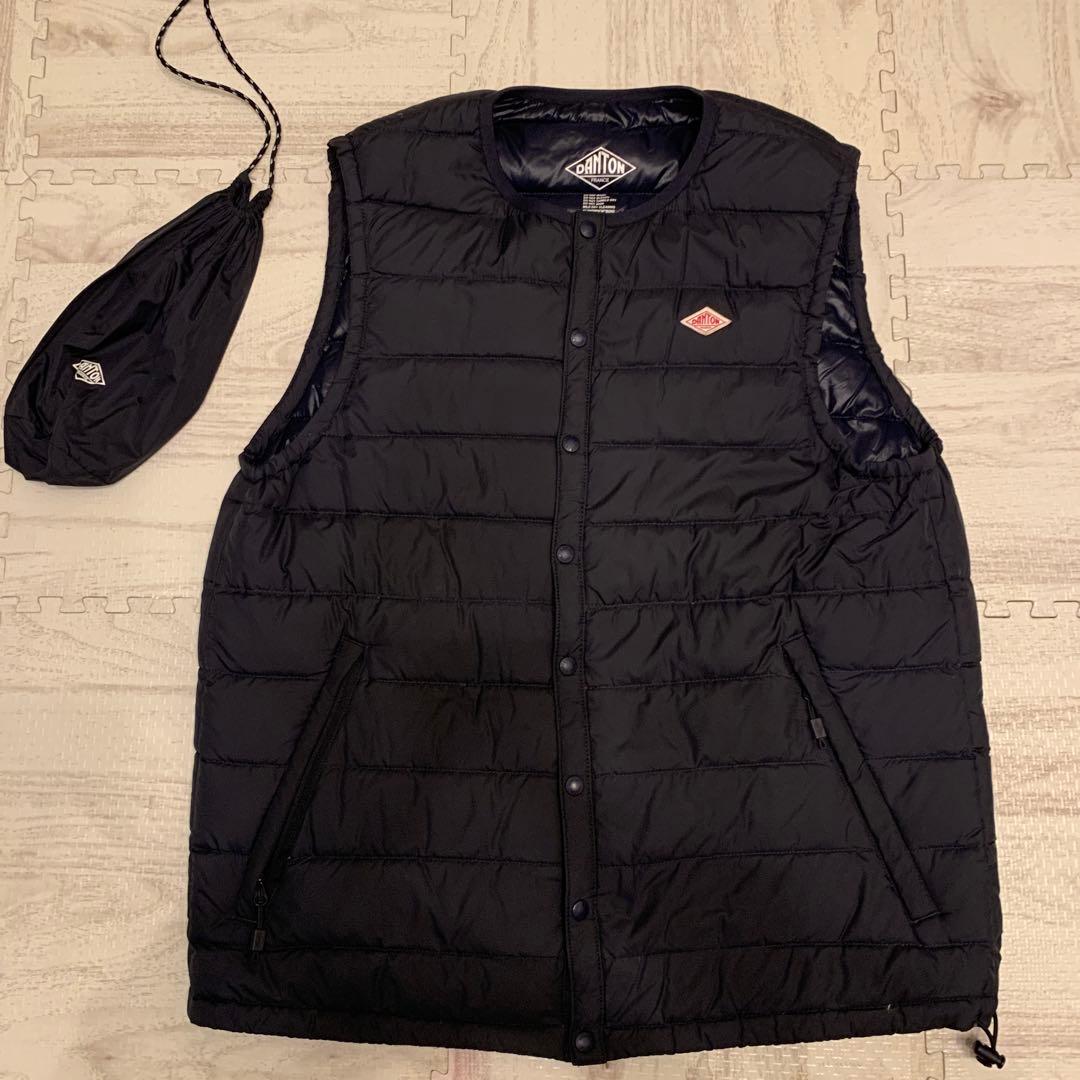 DANTON ダントン ダウンベスト ネイビー　XS メンズ