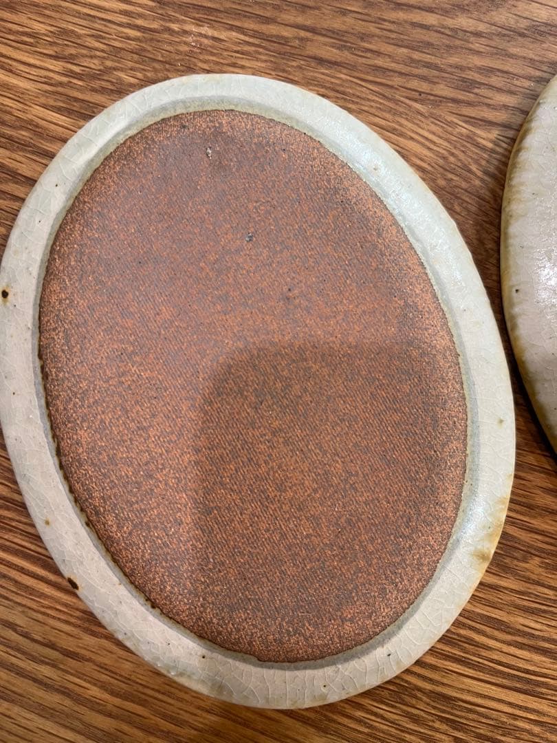 市野吉記　楕円小皿2枚セット