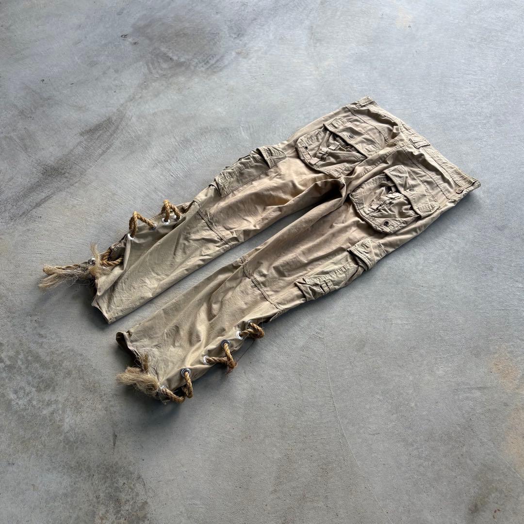パンツ 00s archive lace up cargo pants gimmick