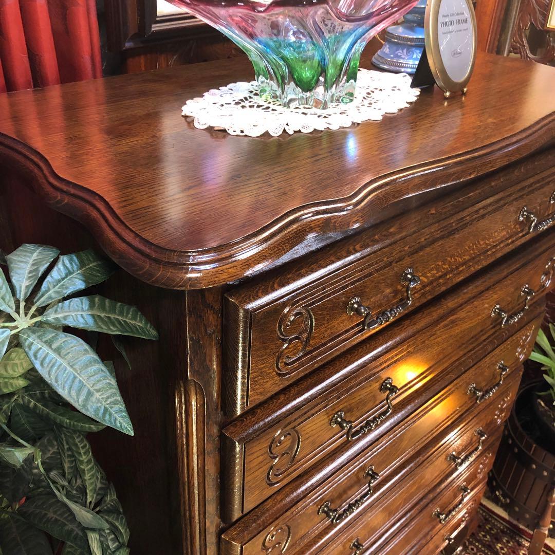 Sale アンティーク　ルーマニア　6段 チェスト 三越ブルージュ　 猫脚