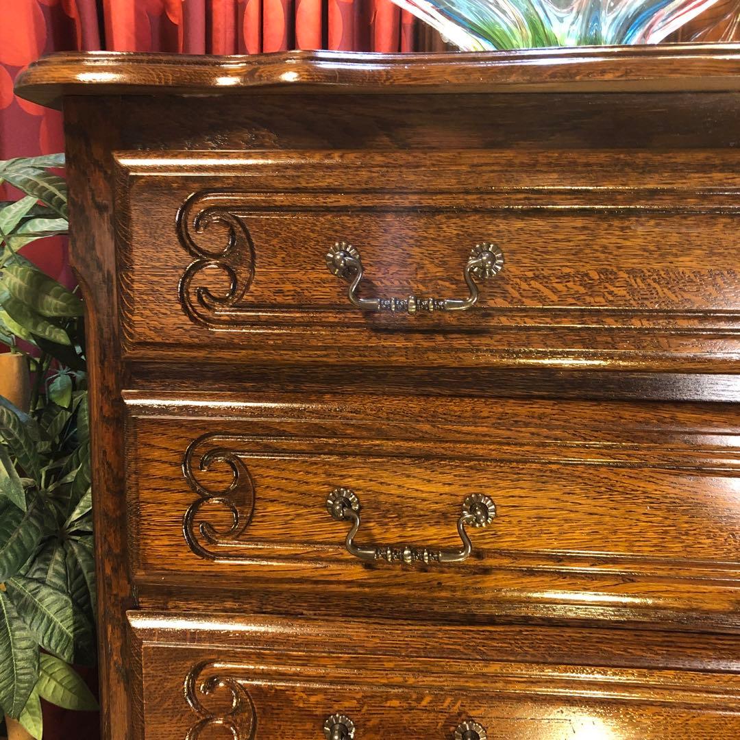 Sale アンティーク　ルーマニア　6段 チェスト 三越ブルージュ　 猫脚
