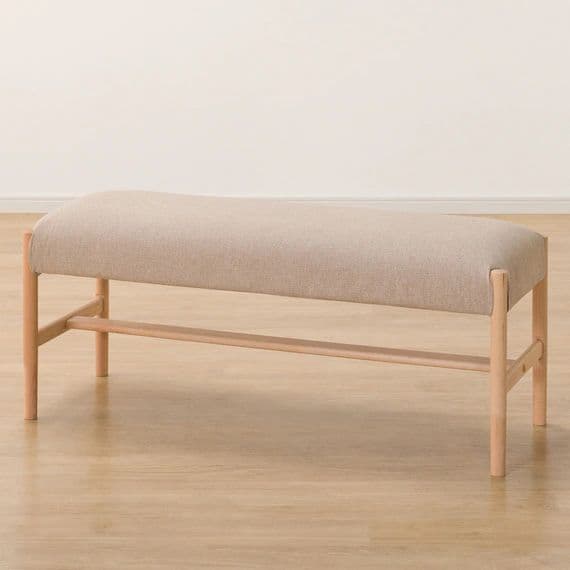 美品◎　Nシールド　ダイニングベンチチェア　ナチュラルカラー