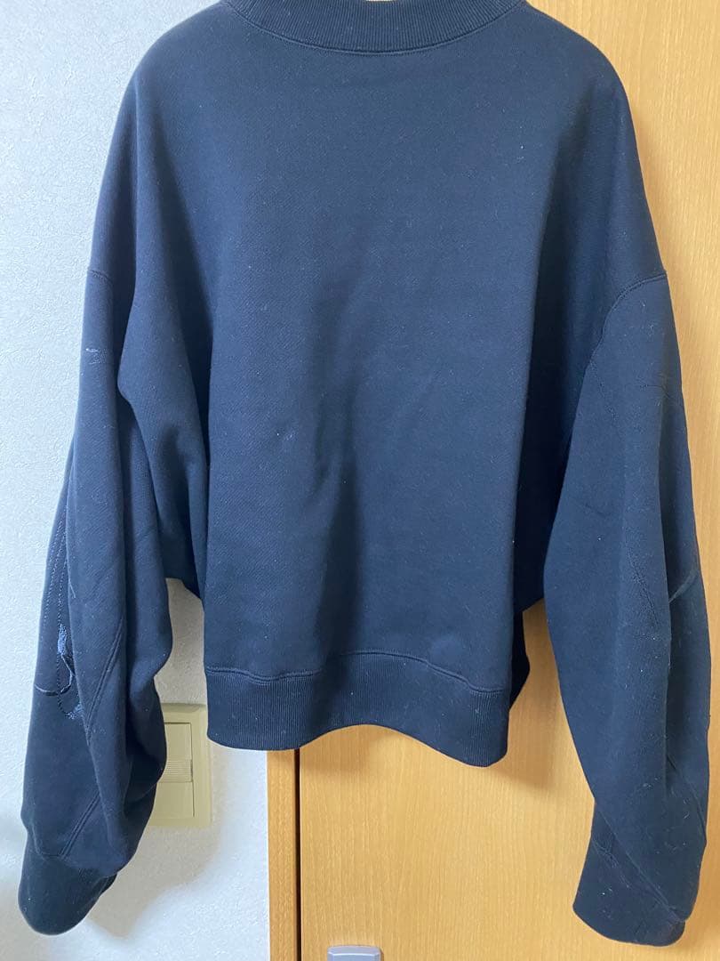 mamekurogouchi マメ　刺繍　スエット　ブラック　3