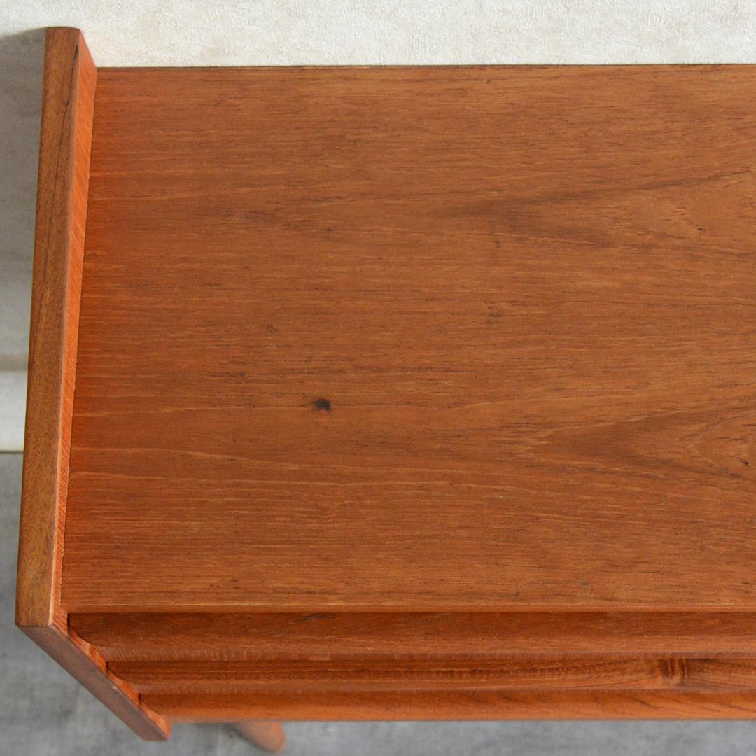 デンマーク 北欧ヴィンテージ チーク ３段 チェスト 北欧家具 サイドチェスト